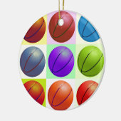 Basketball Keramisch Ornament (Links)