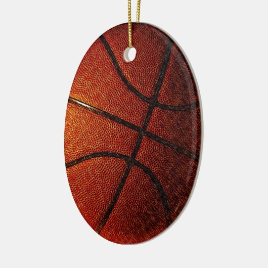 Basketball Keramisch Ornament (Links)