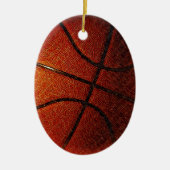 Basketball Keramisch Ornament (Voorkant)