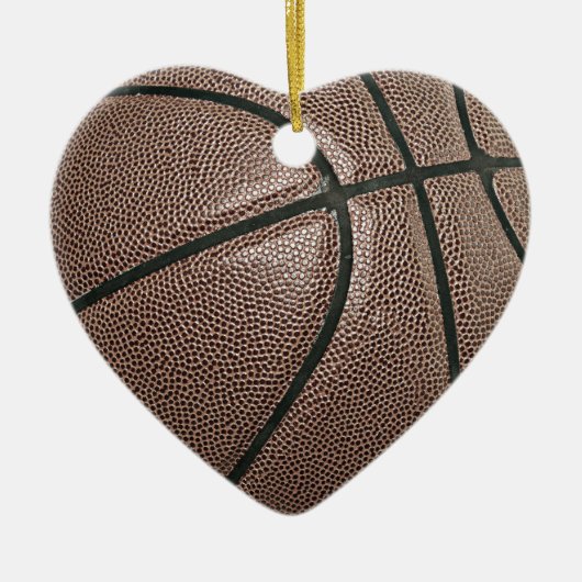 Basketball Keramisch Ornament (Voorkant)
