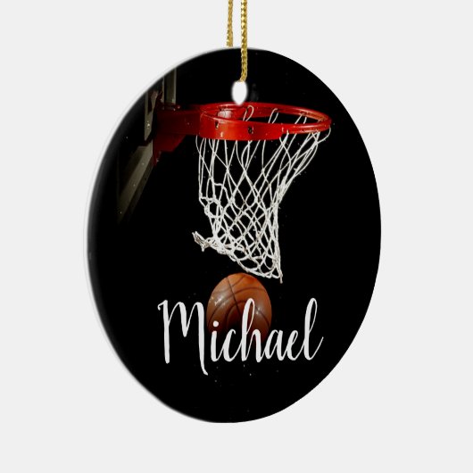 Basketball Keramisch Ornament (Rechts)
