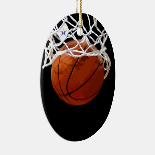Basketball Keramisch Ornament (Rechts)