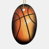 Basketball Keramisch Ornament (Links)