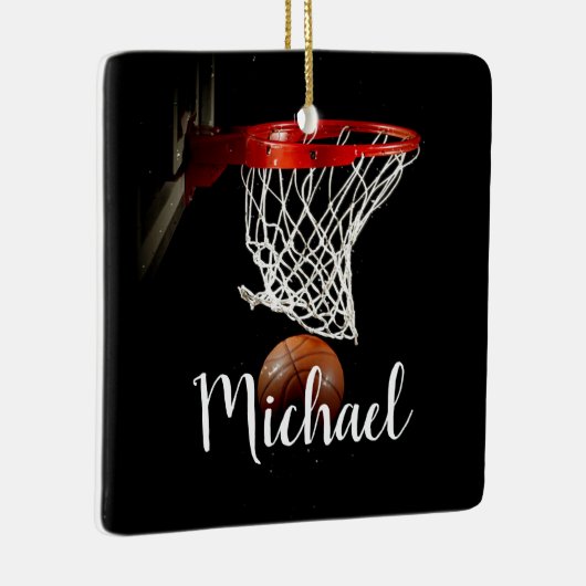 Basketball Keramisch Ornament (Rechts)