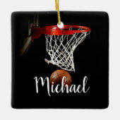 Basketball Keramisch Ornament (Voorkant)
