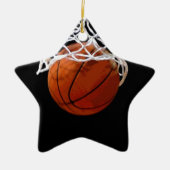 Basketball Keramisch Ornament (Voorkant)