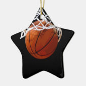 Basketball Keramisch Ornament (Links)