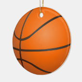 Basketball Keramisch Ornament (Links)