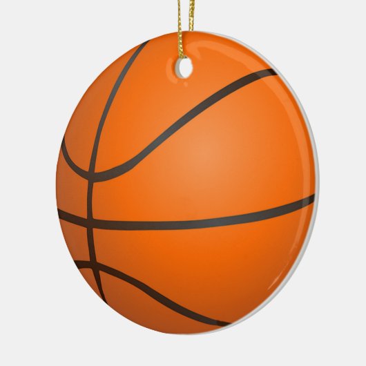 Basketball Keramisch Ornament (Links)