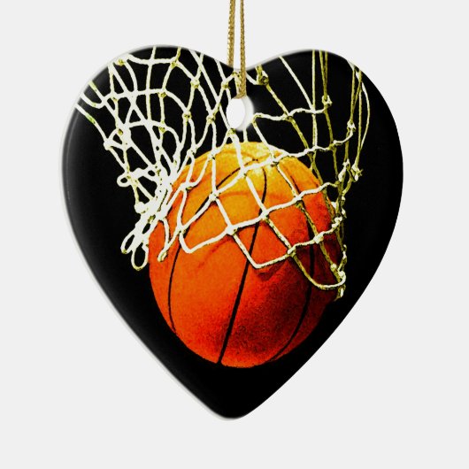 Basketball Keramisch Ornament (Rechts)