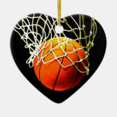 Basketball Keramisch Ornament (Voorkant)