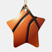 Basketball Keramisch Ornament (Links)
