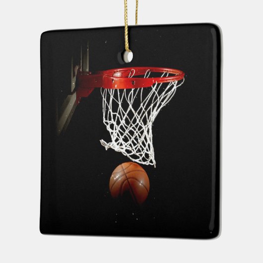 Basketball Keramisch Ornament (Links)