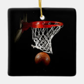 Basketball Keramisch Ornament (Voorkant)