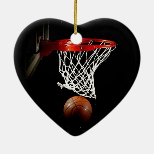 Basketball Keramisch Ornament (Achterkant)