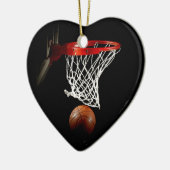 Basketball Keramisch Ornament (Links)