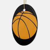 Basketball Keramisch Ornament (Links)
