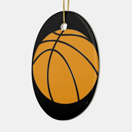 Basketball Keramisch Ornament (Links)