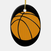 Basketball Keramisch Ornament (Voorkant)