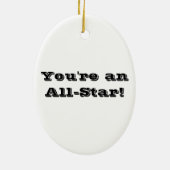 Basketball Keramisch Ornament (Achterkant)