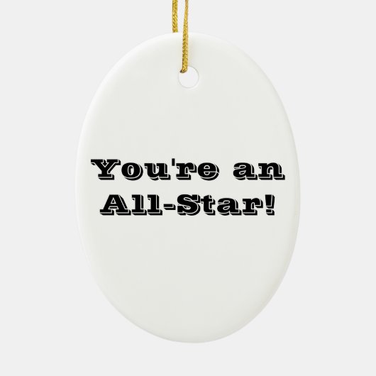 Basketball Keramisch Ornament (Achterkant)