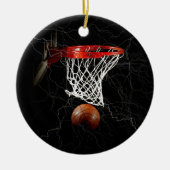 Basketball Keramisch Ornament (Voorkant)