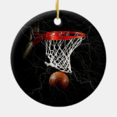 Basketball Keramisch Ornament (Achterkant)