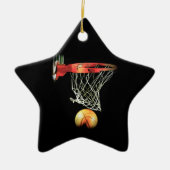 Basketball Keramisch Ornament (Voorkant)