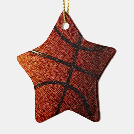 Basketball Keramisch Ornament (Links)