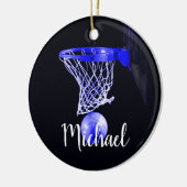 Basketball Keramisch Ornament (Links)