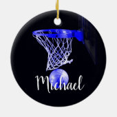 Basketball Keramisch Ornament (Achterkant)