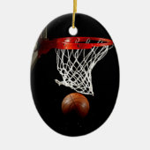 Basketball Keramisch Ornament (Voorkant)