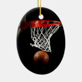 Basketball Keramisch Ornament (Achterkant)