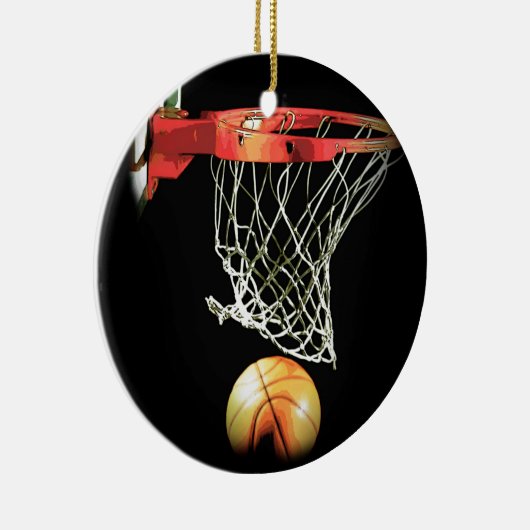Basketball Keramisch Ornament (Rechts)