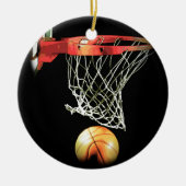 Basketball Keramisch Ornament (Voorkant)
