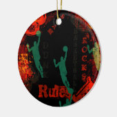 BASKETBALL KERAMISCH ORNAMENT (Links)