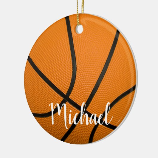 Basketball Keramisch Ornament (Links)