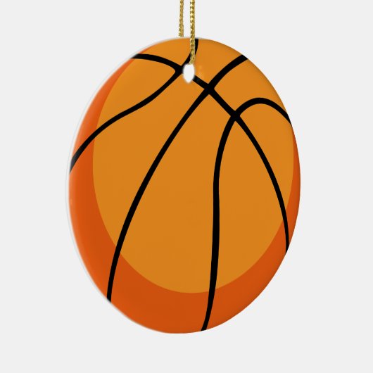 Basketball Keramisch Ornament (Rechts)