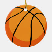 Basketball Keramisch Ornament (Voorkant)