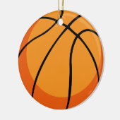 Basketball Keramisch Ornament (Links)