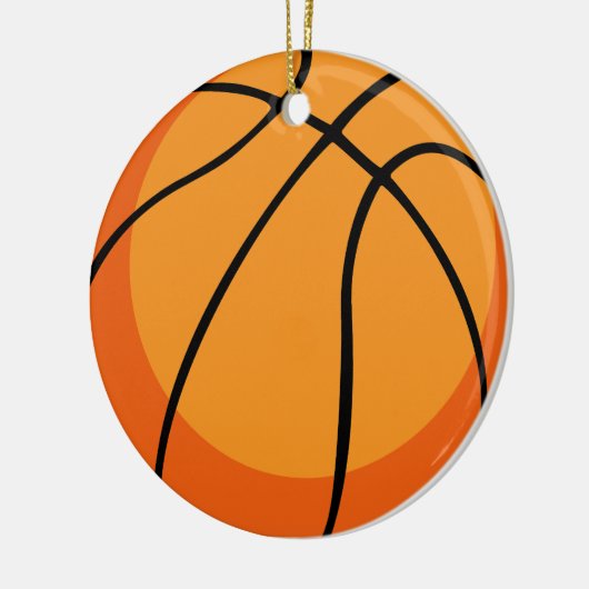 Basketball Keramisch Ornament (Links)