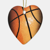 Basketball Keramisch Ornament (Links)