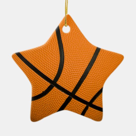 Basketball Keramisch Ornament (Voorkant)