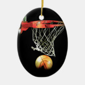 Basketball Keramisch Ornament (Voorkant)