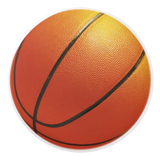 Basketball keramische knop (Voorkant)