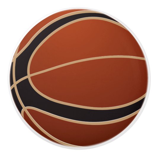 Basketball Keramische Knop (Voorkant)
