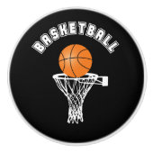 Basketball Keramische Knop (Voorkant)