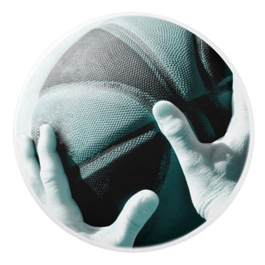  Basketball Keramische Knop (Voorkant)