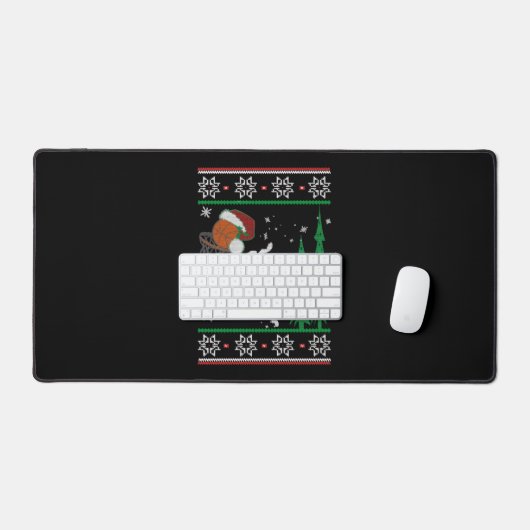 Basketball Kerstmis Bureaumat (Keyboard & Muis)