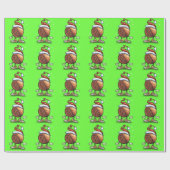 Basketball Kerstmis Cadeaupapier (Vlak)